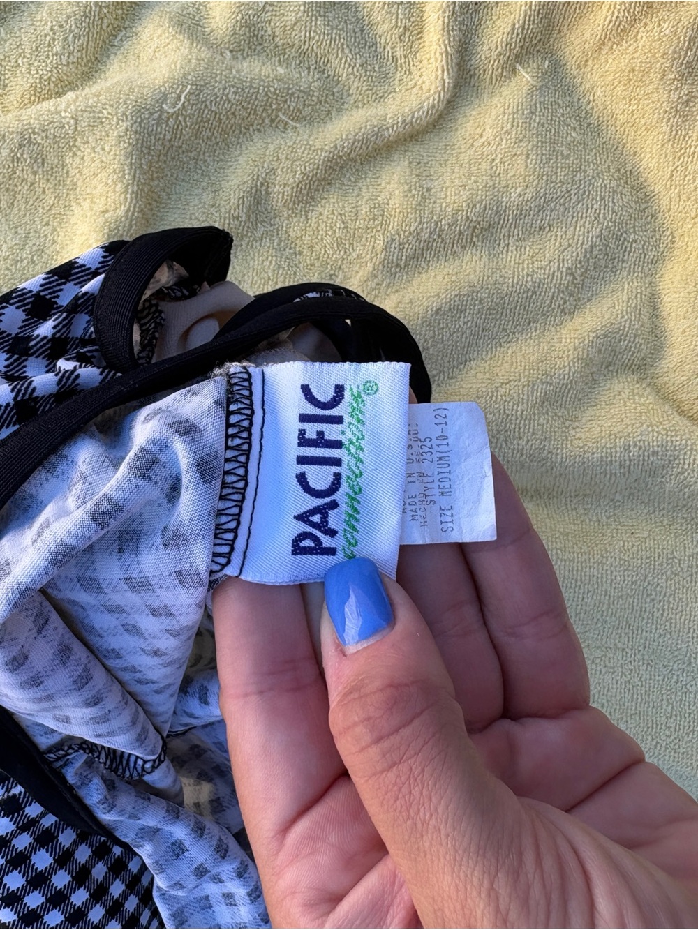 Vintage Pacific Connections Gingham One Piece - Picture 4 of 4